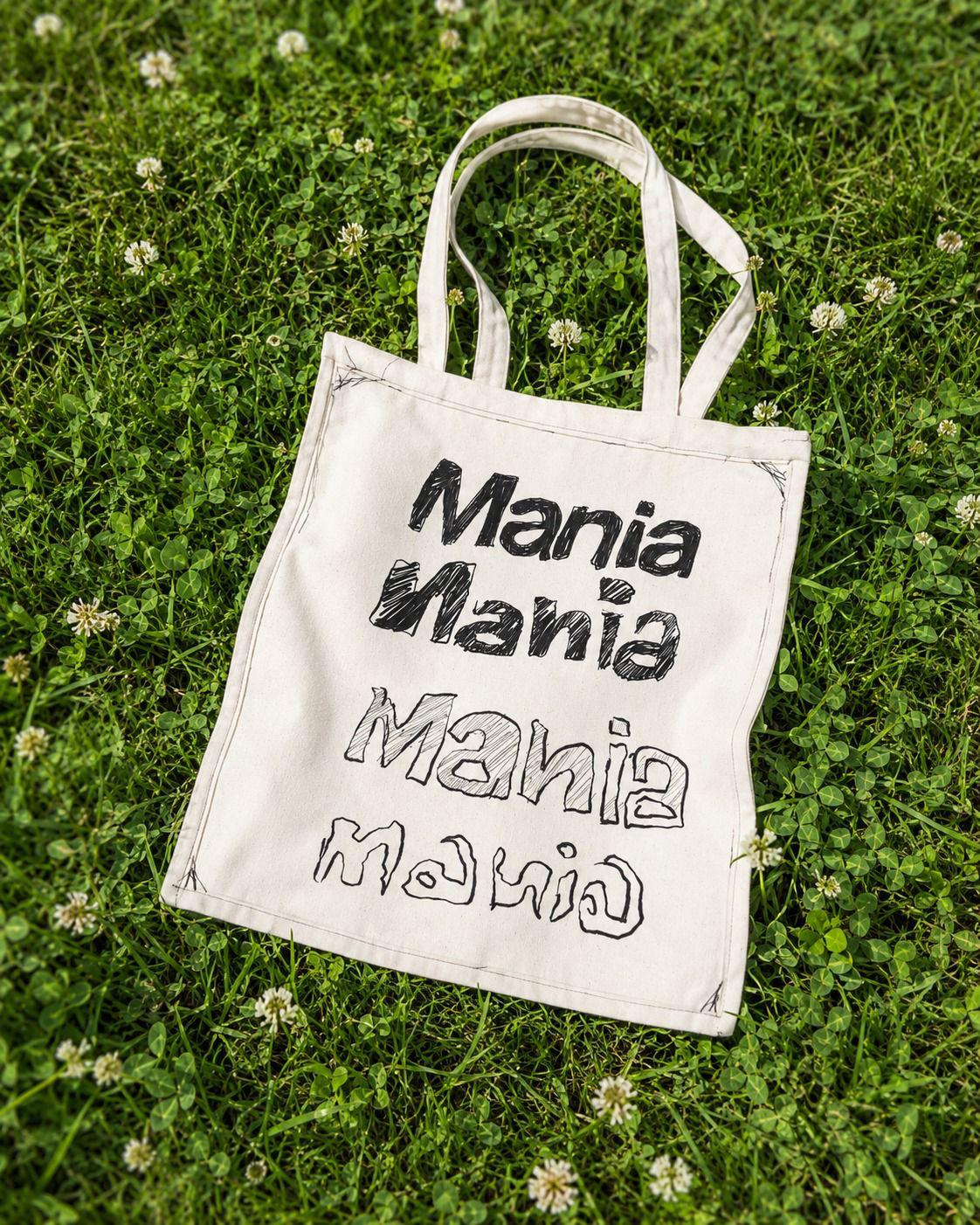 Mania doodle tote bag
